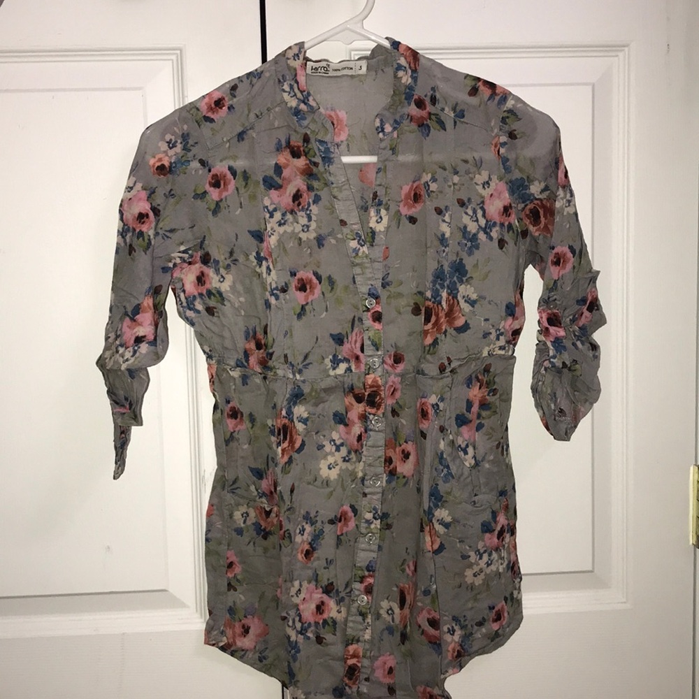 Floral top.